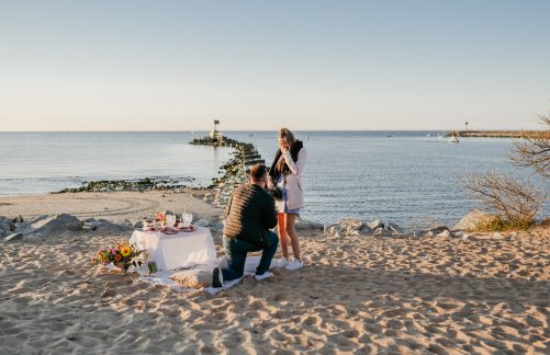 Fotograf na zaręczyny nad morzem